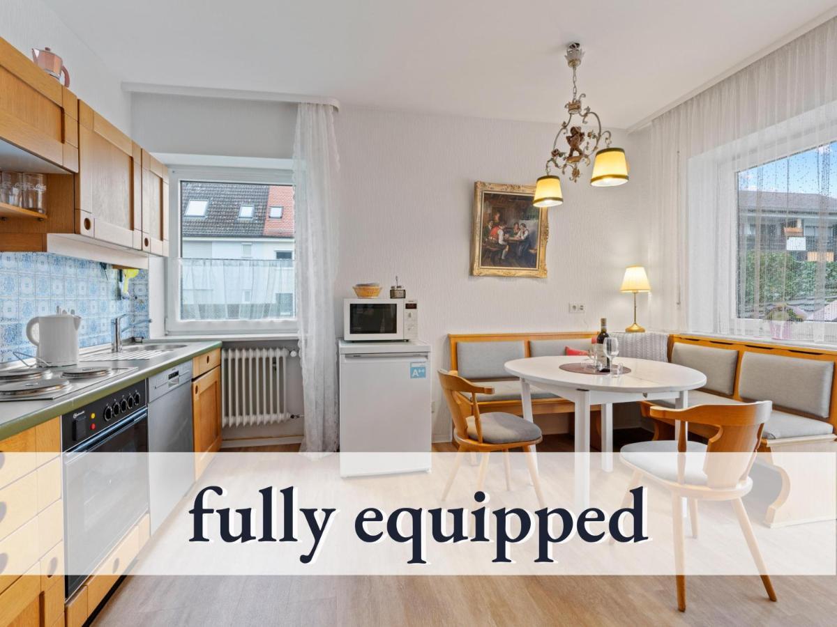 Sehr Grosse Ferienwohnung In Bester Lage Mit Grosser Sonnenterrasse L Innenstadtnaehe L 1 Minute Zum Bahnhof L Grosse Kueche L Tv L Extra-Wc L Free-Wlan L Willkommen Im Hallo!-Apartment 5 Бад-Верисхофен Экстерьер фото